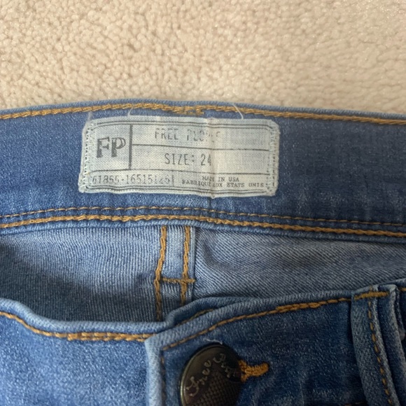 Free People Blue Skinny Jeans - Picture 4 of 4